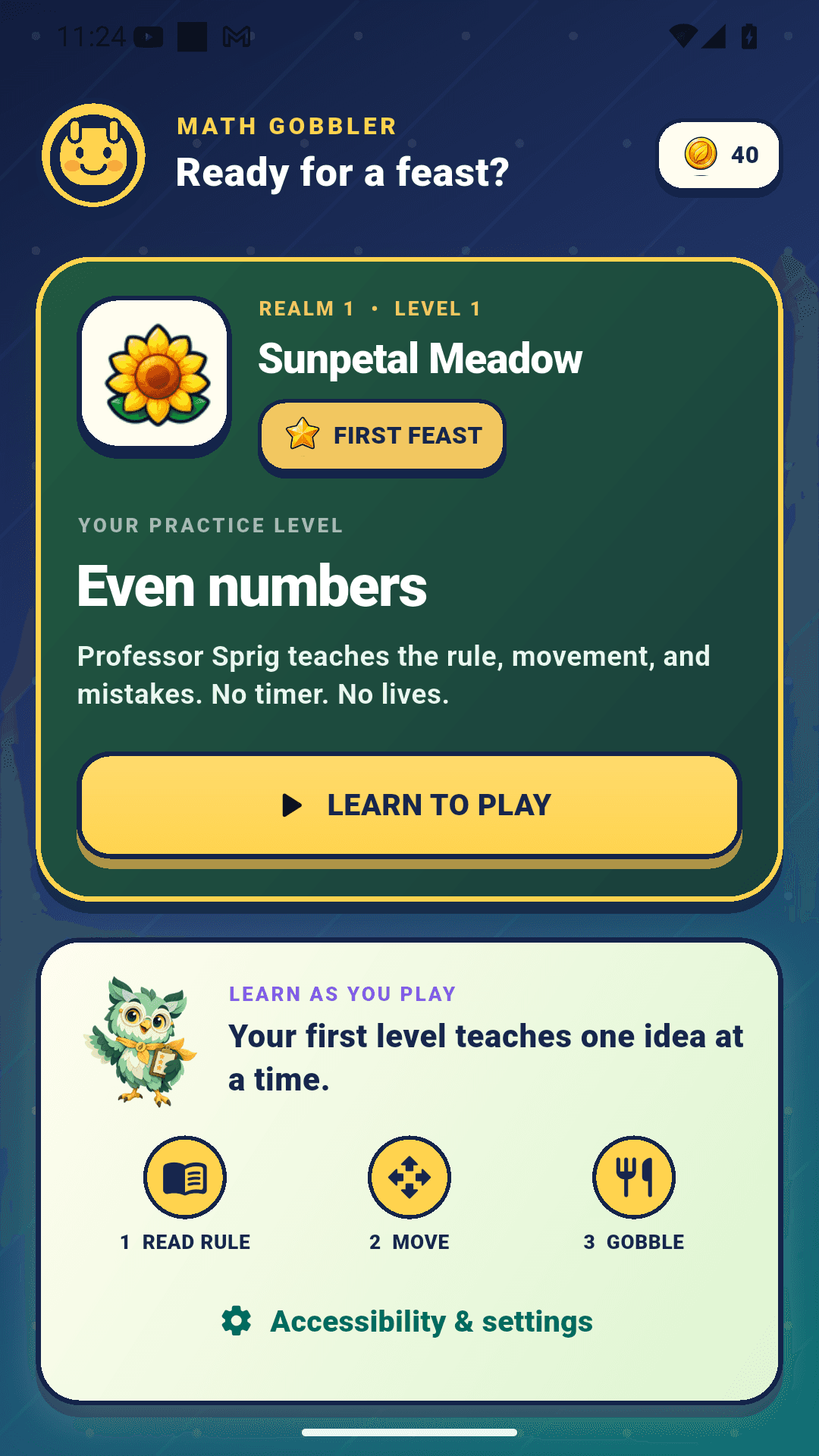 Math Gobbler — Choose your next number quest