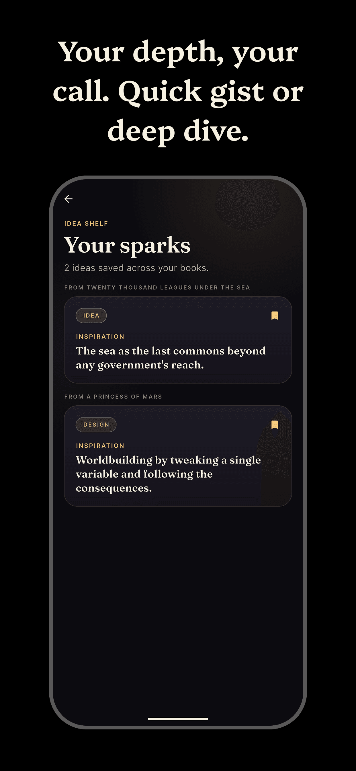 Sift — Quick gist or deep dive