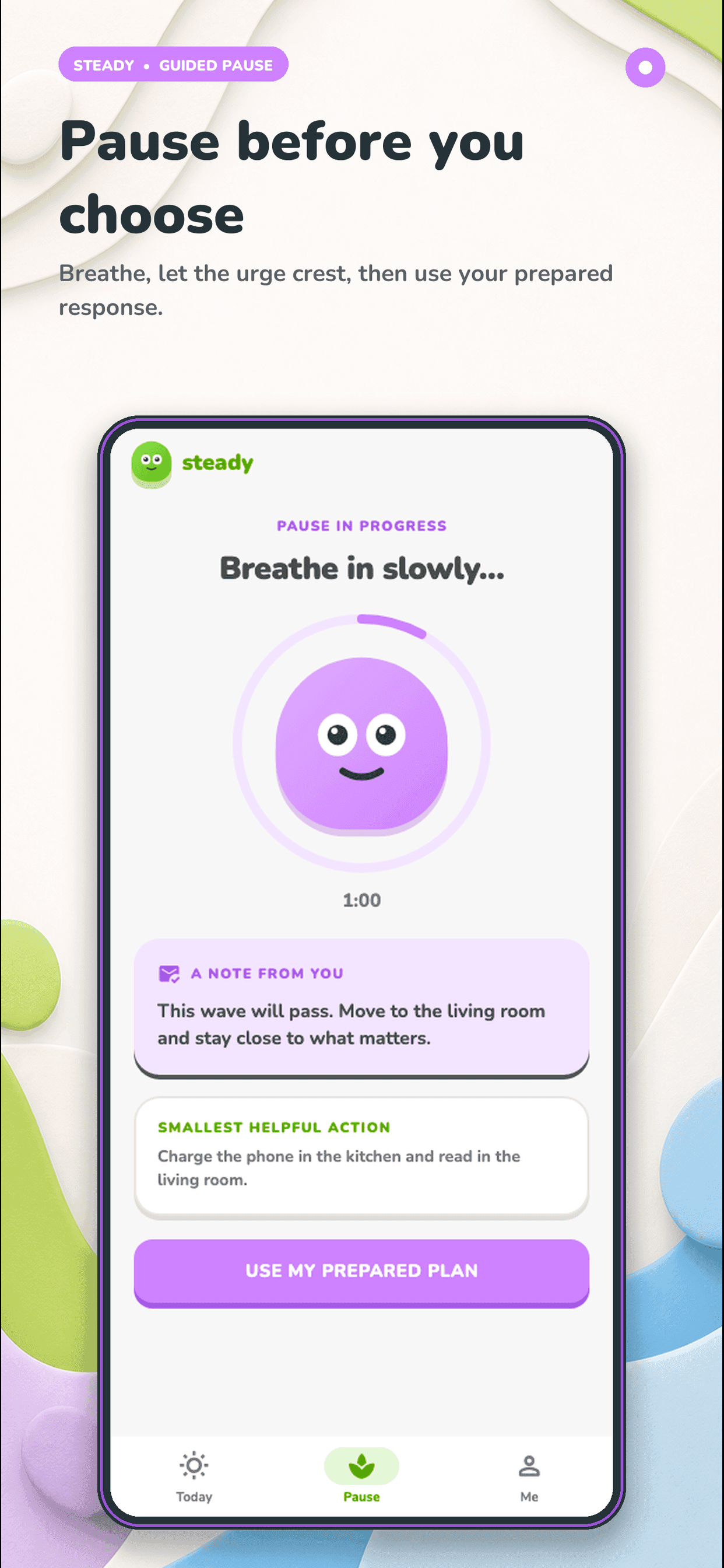 Steady — Pause before you choose